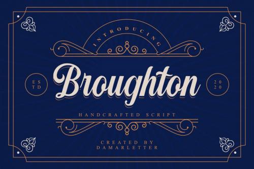 Broughton Script Font 1