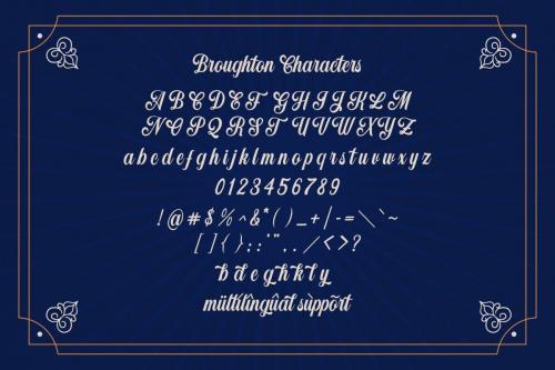 Broughton Script Font 5