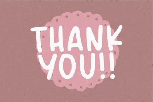 Bubble Rainbow Handbrushed Font 7