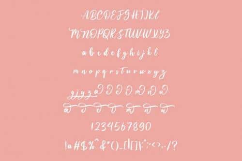 Bulgabia Calligraphy Font 2