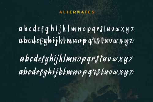 BurningSun Marker Script Font 3