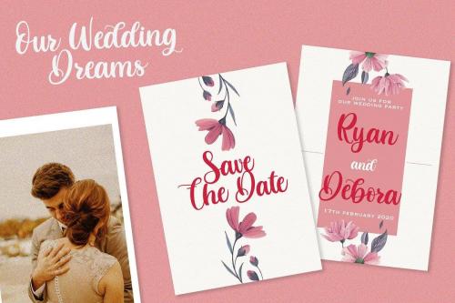 Butterfly Calligraphy Font 6