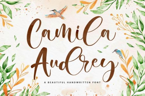 Camila Audrey Beautiful Script Font 1