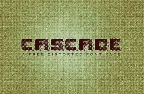 Cascade A Free Grunge Font Face 1