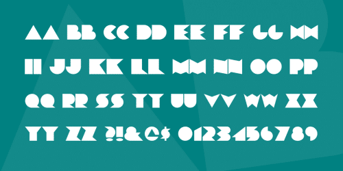 Chainsaw Geometric Font 3