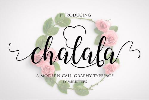 Chalala Script Font 9