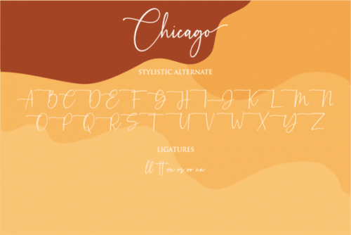 Chicago Calligraphy Font 10