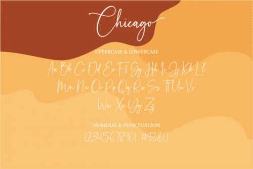 Chicago Calligraphy Font 7