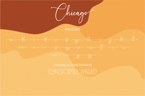 Chicago Calligraphy Font 8