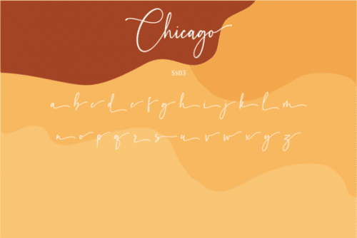 Chicago Calligraphy Font 9