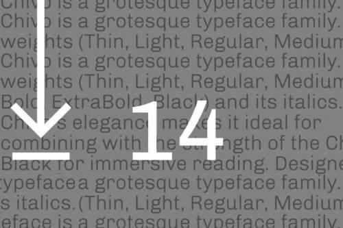 Chivo Sans Serif Font Family 3