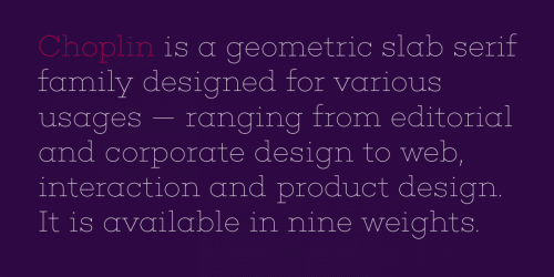 Choplin Font Family 1