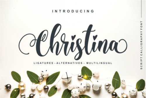 Christina Calligraphy Font 1