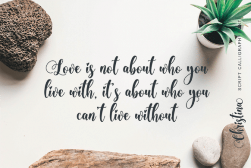 Christina Calligraphy Font 8