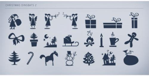 Christmas Dingbats Font 2