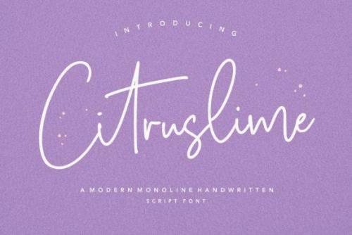 Citruslime Handwritten Font 1
