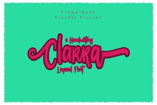 Clarra Layered Script Font 1