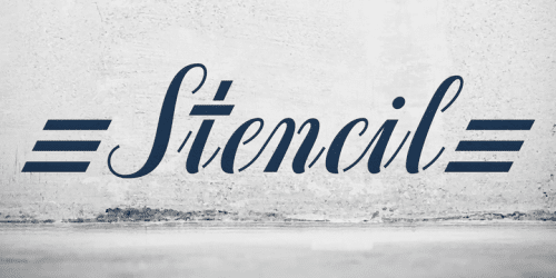 Concrete Stencil Font 12