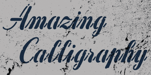 Concrete Stencil Font 3