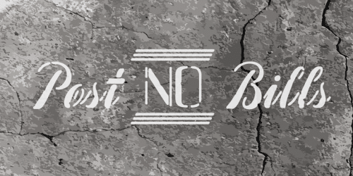 Concrete Stencil Font 7