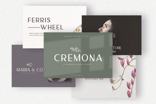 Cremona Sans Serif Font 15