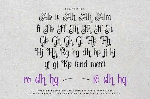 Curely Pro Fancy Cute Lettering Font 11