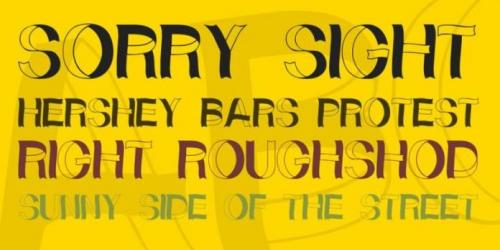 Curly Ribbons Font 2