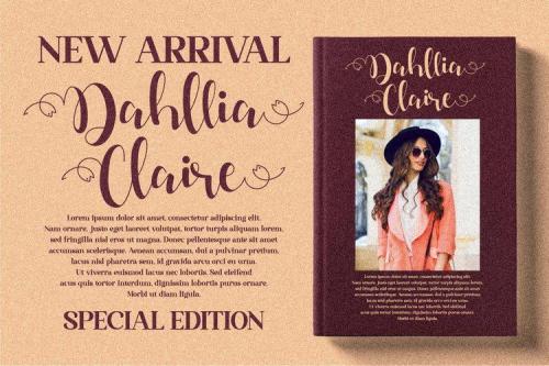 Dahllia Claire Calligraphy Font 14