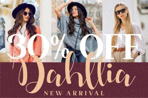 Dahllia Claire Calligraphy Font 3