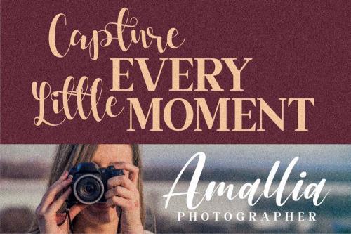 Dahllia Claire Calligraphy Font 5