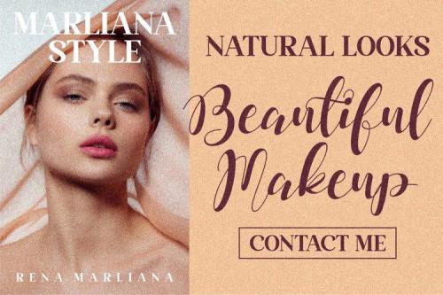 Dahllia Claire Calligraphy Font 6