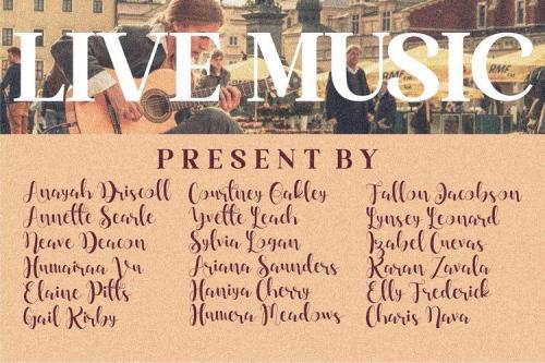 Dahllia Claire Calligraphy Font 8