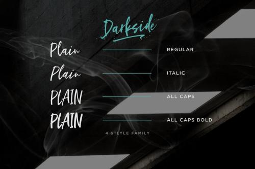 Darkside Brush Font 9