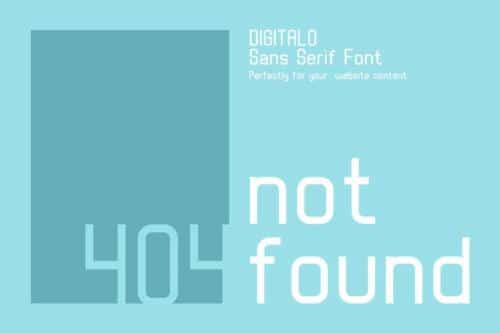 Digitalo Sans Serif Font 3