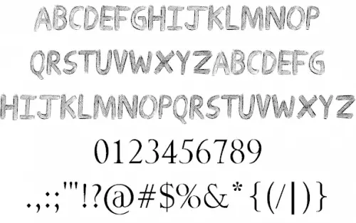 Drawing Guides Font