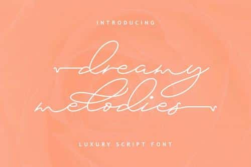 Dreamy Melodies Font 11