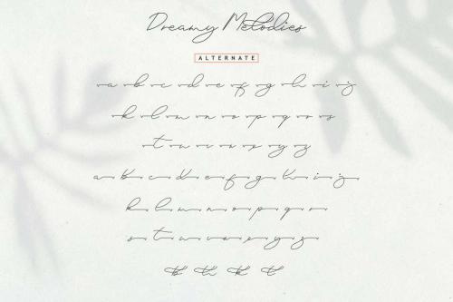 Dreamy Melodies Font 5