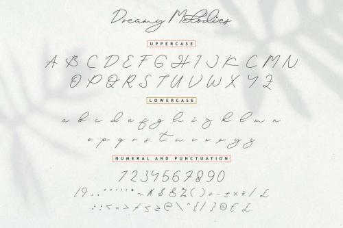 Dreamy Melodies Font 8