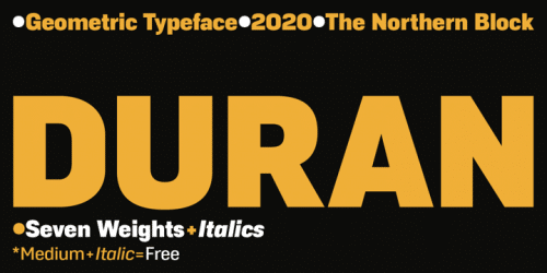 Duran Sans Serif Font 1
