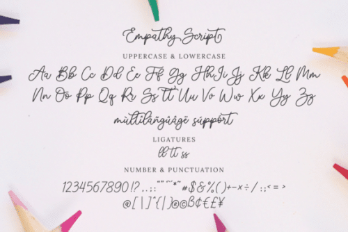 Empathy Handwritten Font 10