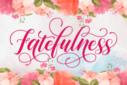 Fatefulness Font 1