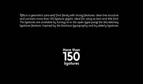 Fifita Ligatures Typeface