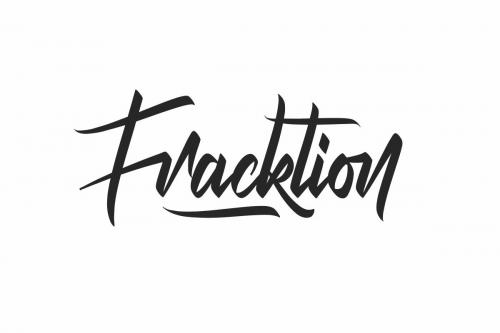 Fracktion Calligraphy Font 1