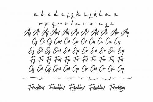 Fracktion Calligraphy Font 2