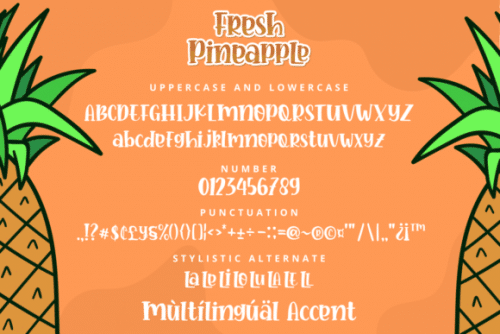 Fresh Pineapple Font 7