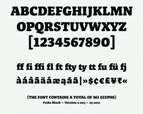 Frido Black Font 3