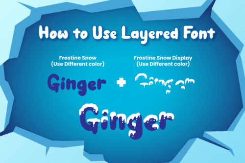 Frostine Snow Display Font 6