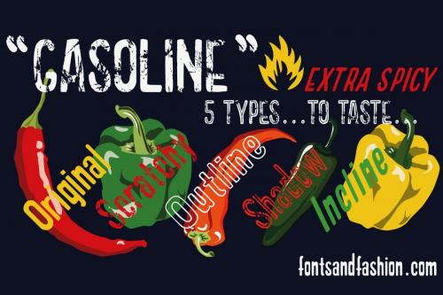 GASOLINE Scratchy Font 1