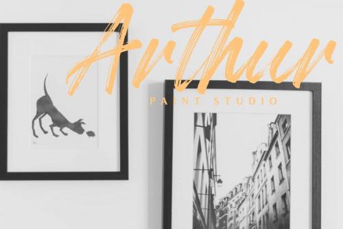 Garland Brush Font 8