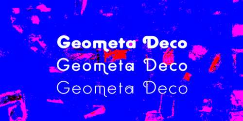Geometa Rounded Deco Font 1